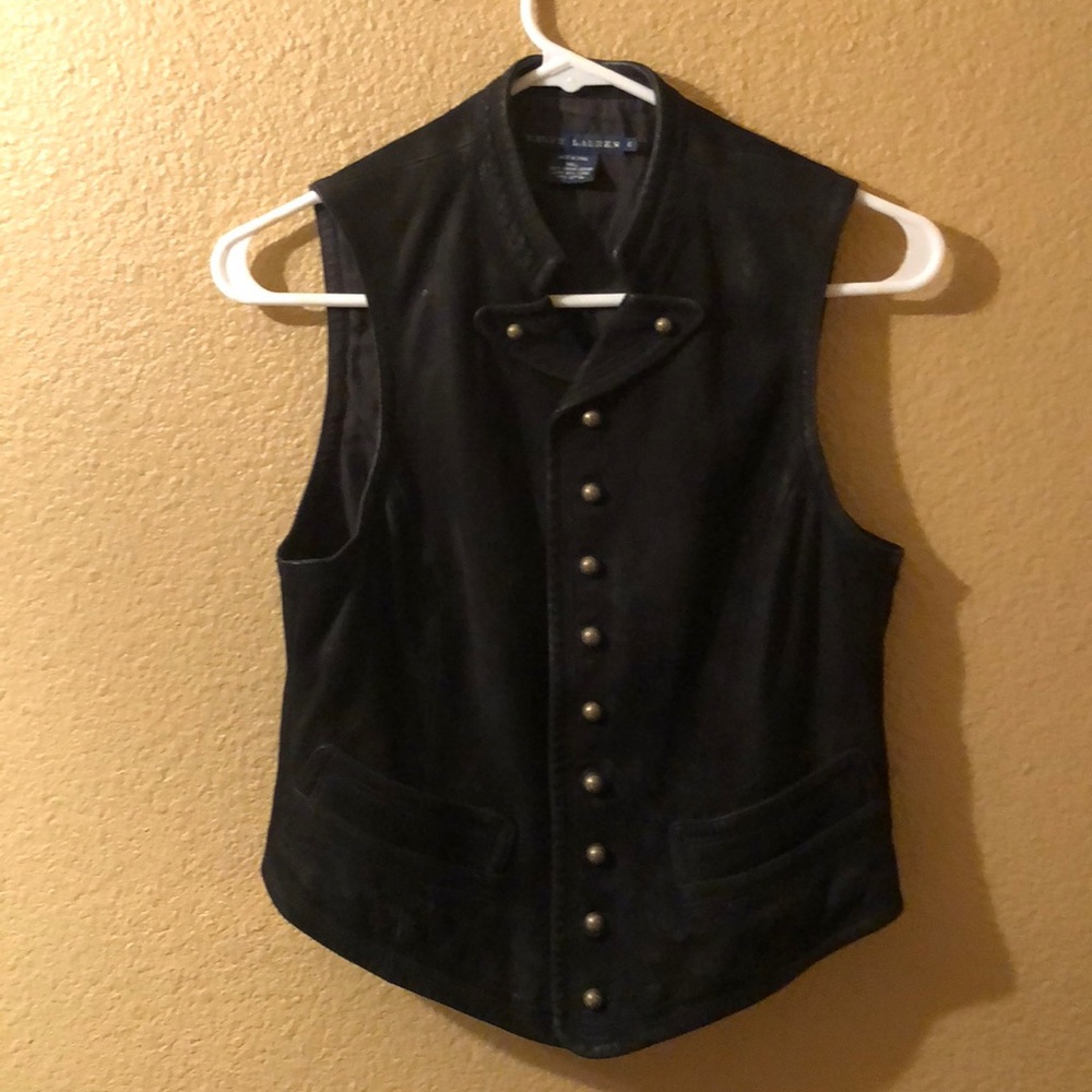 ADORBS!!! Ralph Lauren 100% leather vest